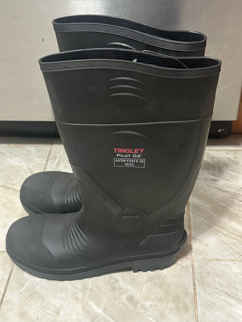 Tingley Pilot G2  Safety Toe Black Men's Waterproof Rain & Snow Boots
